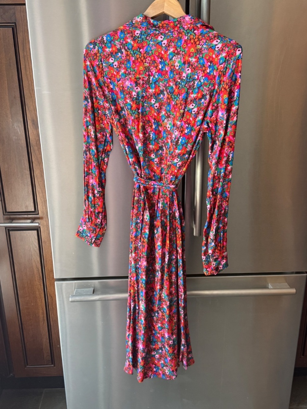 NWOT Boden Kate shirt dress in a vibrant bittersweet meadow pop floral print - Picture 5 of 5